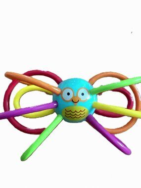 The Manhattan Toy Company - Zoo Animal, Winkel Owl, Baby Rattle Teether, EUC